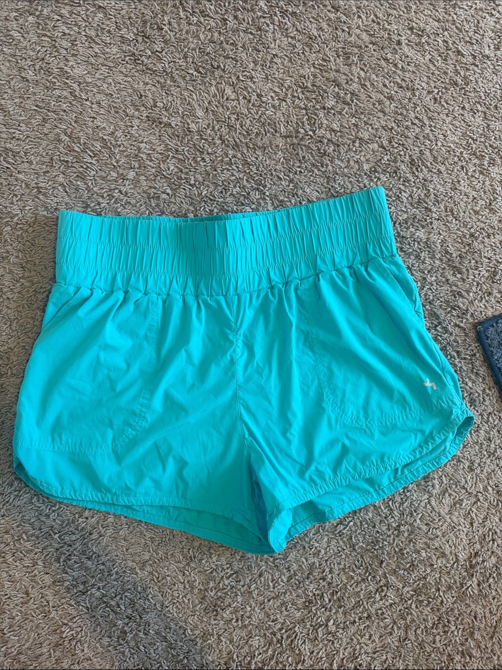 JoyLab Turquoise Women’s Athletic Shorts - Wide Smocked Waistband